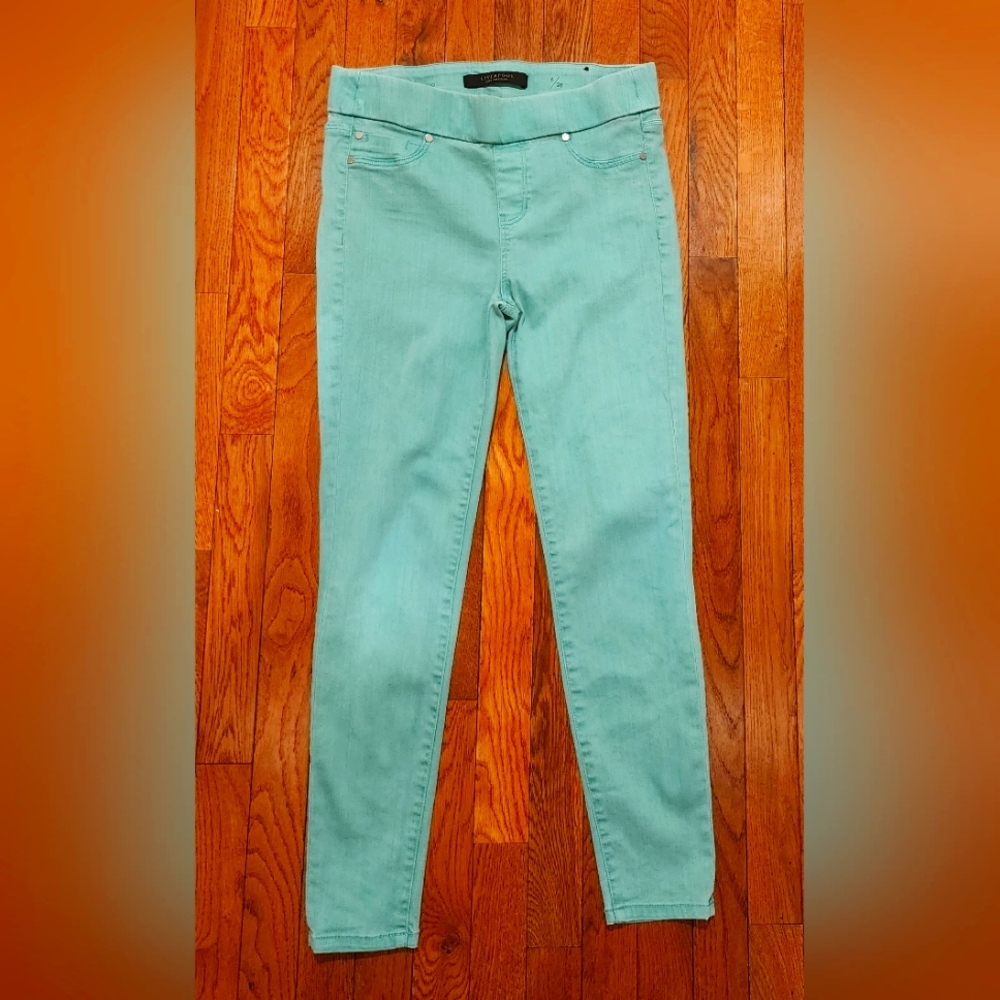 Liverpool Los Angeles The Ankle Legging Jean in Aqua, Size 6/28